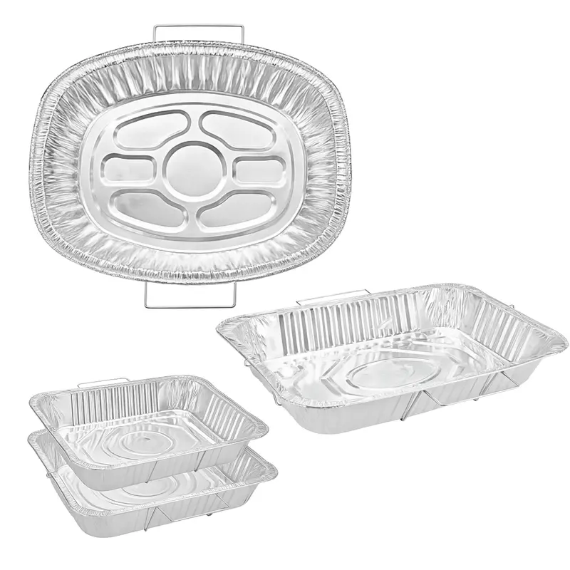Adjustable Handle Rack For Disposable Aluminum Foil Roasting Pans – Full & Half Size 1