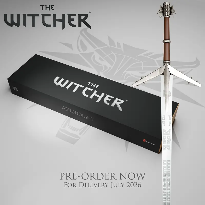 Aerondight Replica Silver Sword – The Witcher Collectible Weapon 1