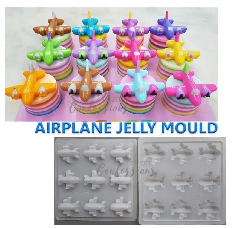 Airplane Jelly Mold – Aeroplane-Themed Agar-Agar And Cake Decorating Template 1