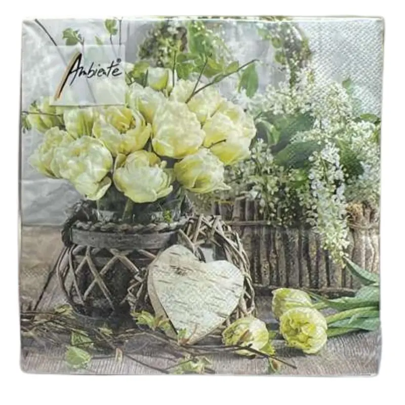 Ambiente Classic Floral Lunch Napkins – 20-Pack Versatile Design 1