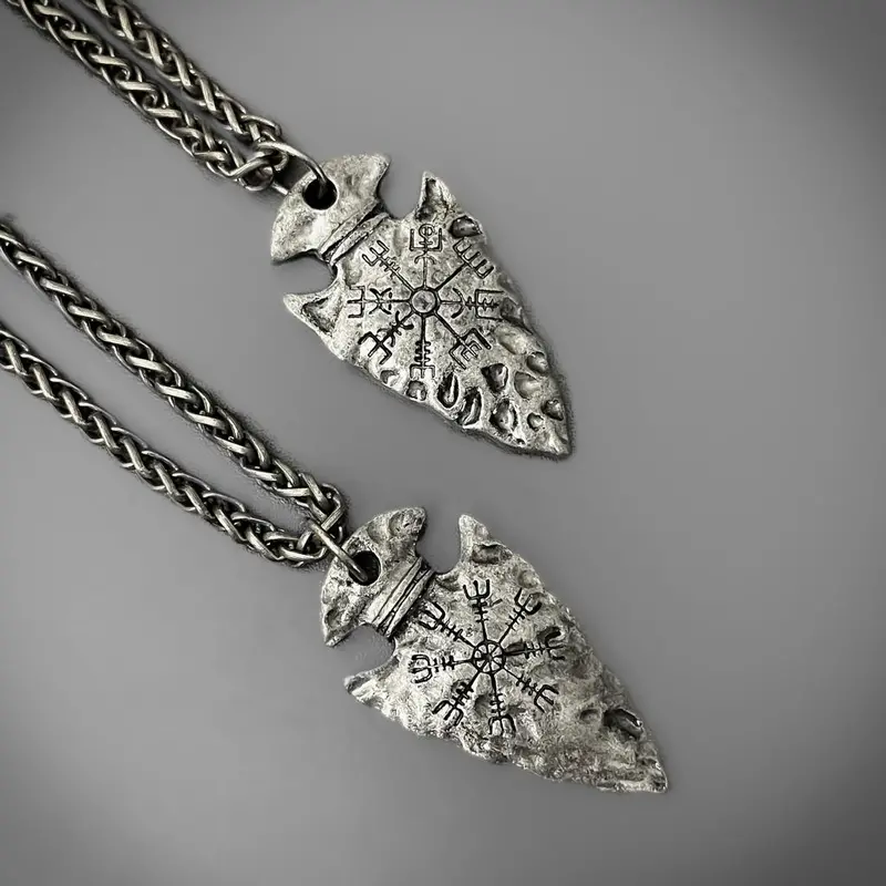 Arrowhead Pendant – Handcrafted Metal Jewelry 1