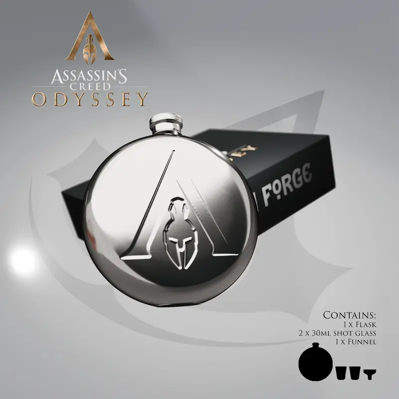 Assassin'S Creed Odyssey Stainless Steel Hip Flask 1