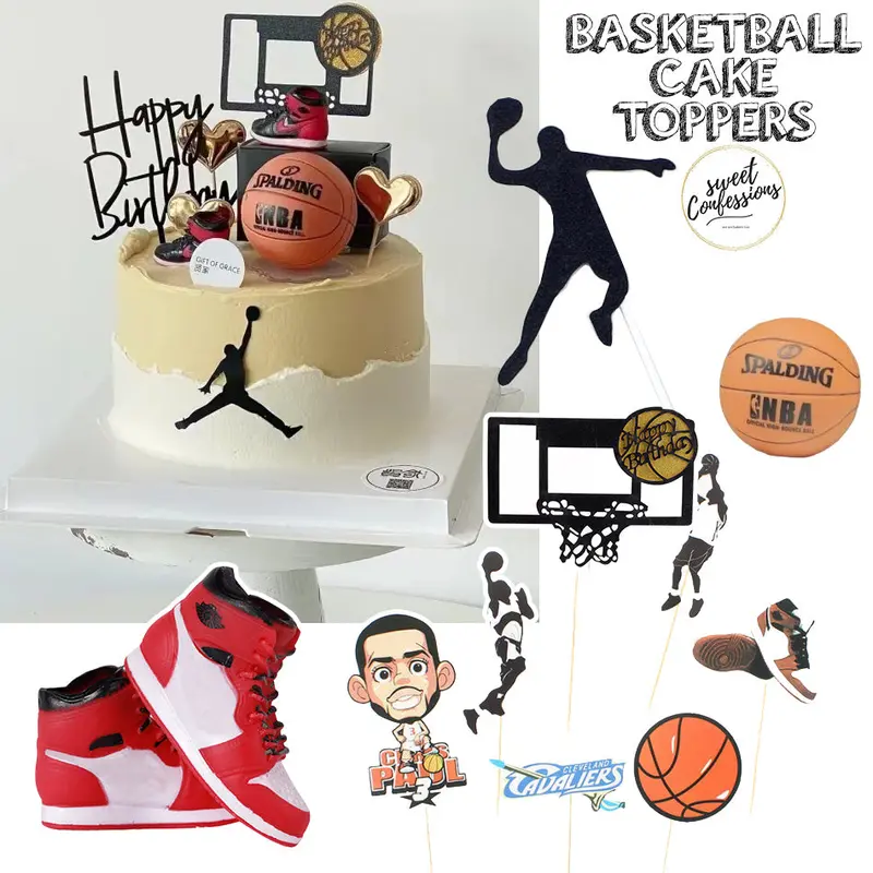 Basketball-Themed Cake And Cupcake Toppers For Sports-Loving Birthday Celebrations 1