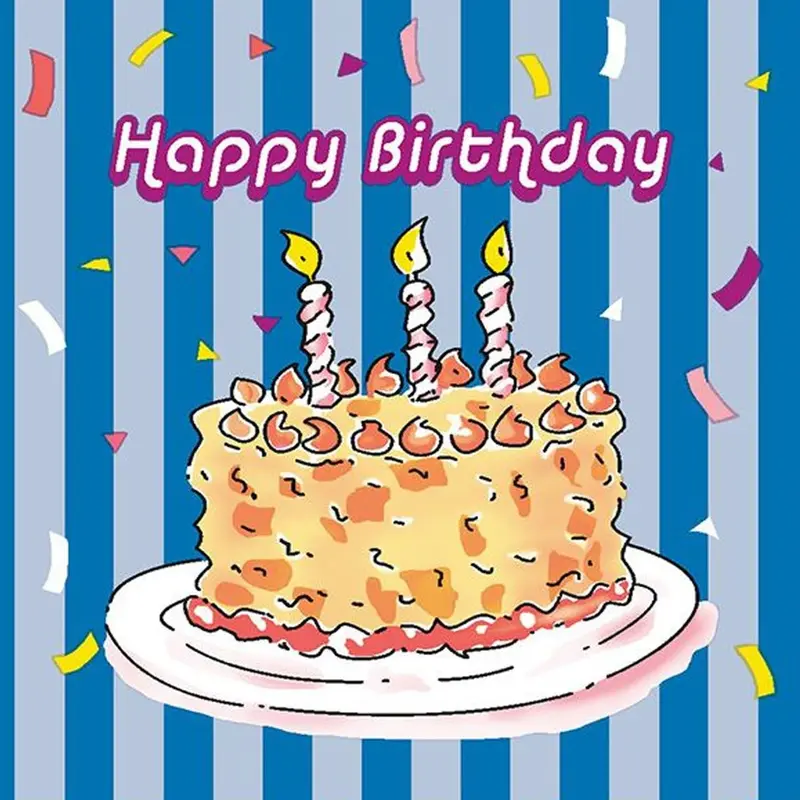 Birthday Celebration Disposable Lunch Napkins – 20 Count 1