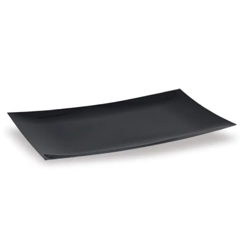 Black Disposable Serving Tray – 13" X 6.25" Single-Use Design 1