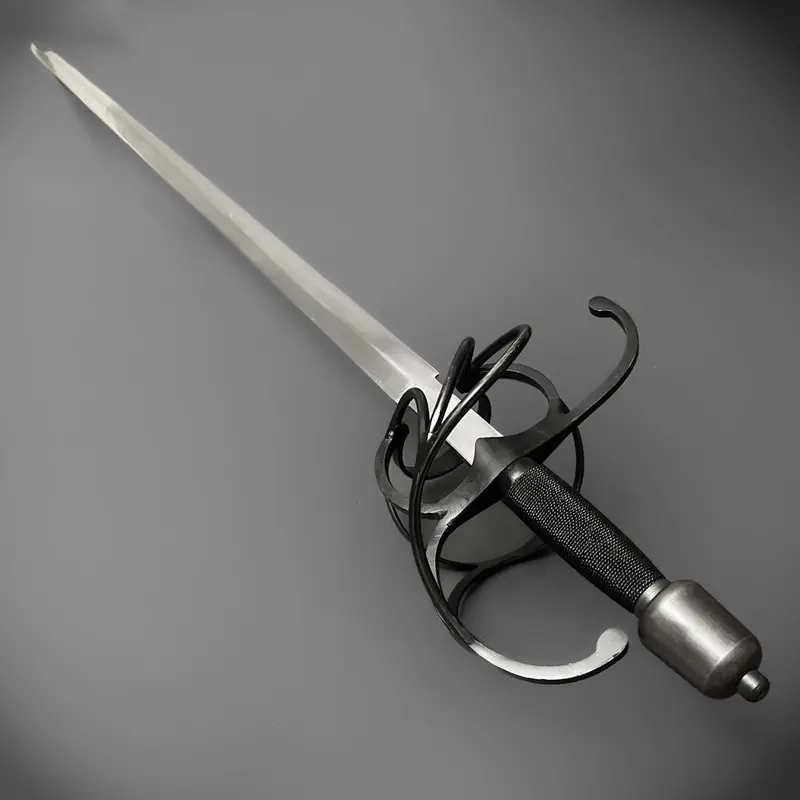Black-Hilted Renaissance Rapier 1