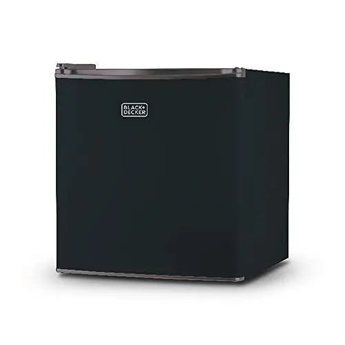 Black+Decker 1.7 Cu Ft Energy Star Mini Fridge With Freezer – Compact Single-Door Compact Refrigerator In Black 1