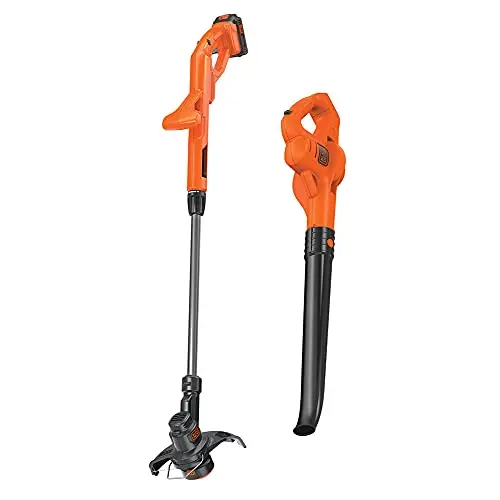 Black+Decker Lcc221 20V Max String Trimmer, Edger & Sweeper Combo Kit – 10-Inch 1