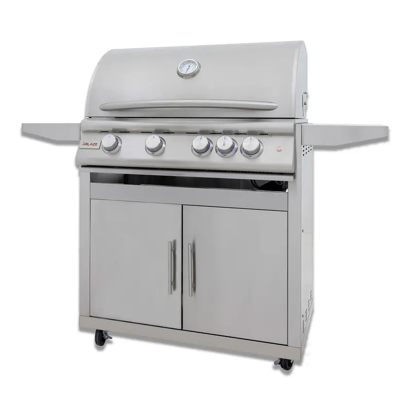 Blaze Lte Plus 32-Inch 4-Burner Built-In Gas Grill With Mobile Cart (Blz-4Lte3 + Blz-4-Cart-Sc) 1