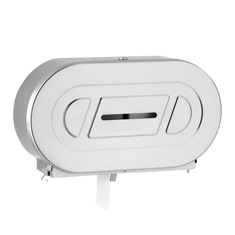 Bobrick B-2892 Surface-Mount Twin Jumbo-Roll Toilet Tissue Dispenser – Classic Series 1