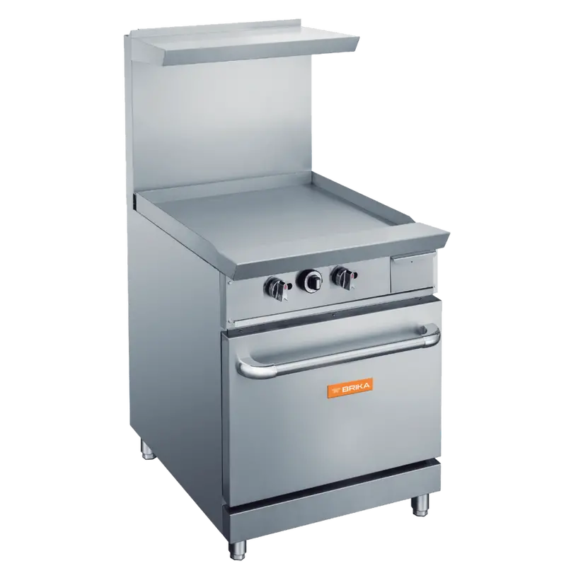 Brika Bgr-24 24-Inch Commercial Gas Griddle Range With Built-In Burners 1