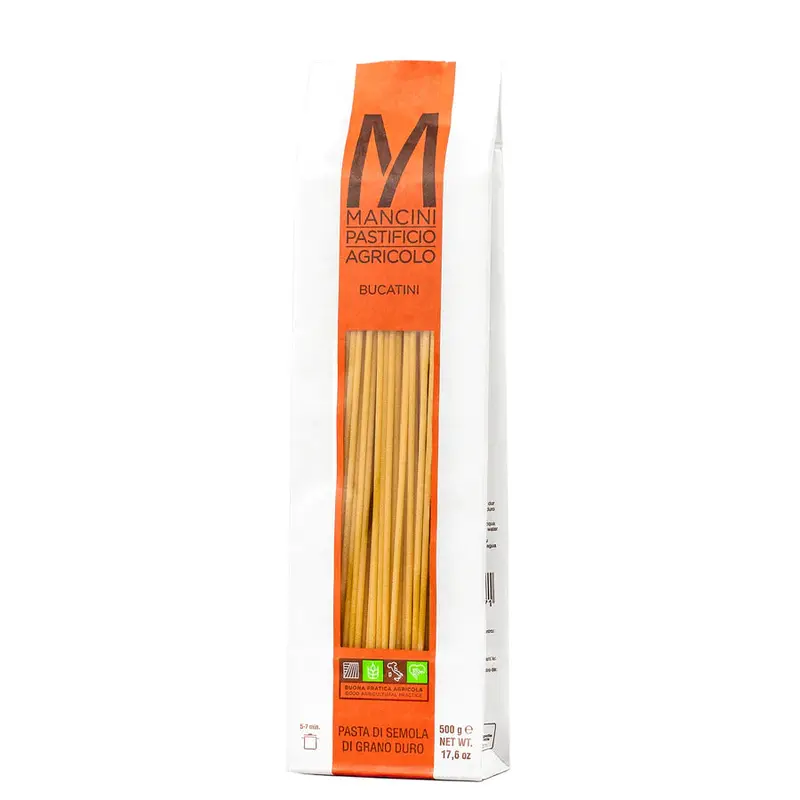 Bucatini Pasta – Thick Hollow Spaghetti, 500G 1