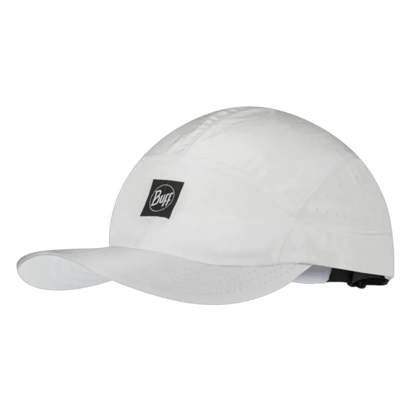 Buff Speed Cap – Minimalist Solid-Color Running Hat In White 1