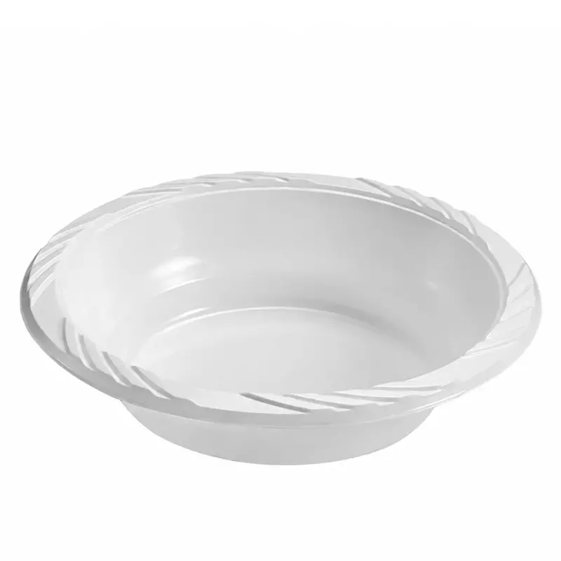 Bulk 18Oz Lightweight White Soup Bowls – Disposable Plastic, Microwave-Safe 1