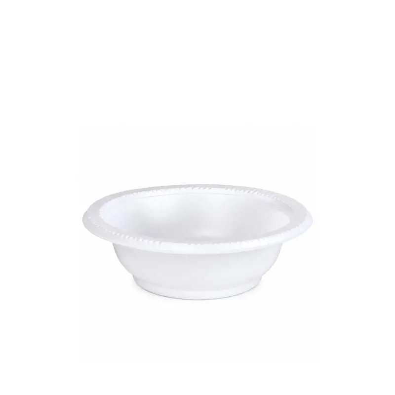 Bulk 5 Oz White Heavy-Duty Disposable Plastic Serving Bowls 1