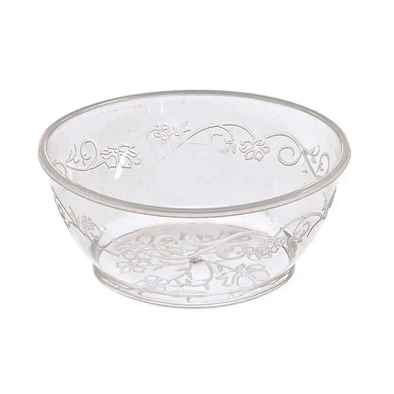 Bulk 6 Oz Heavyweight Clear Plastic Dessert Bowls – D'Vine Series 1