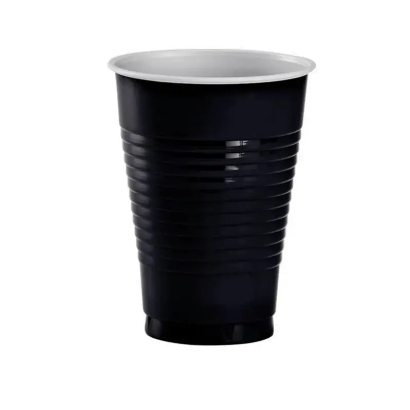 Bulk 9Oz Black Plastic Cups – Economy Pack For Events & Catering 1