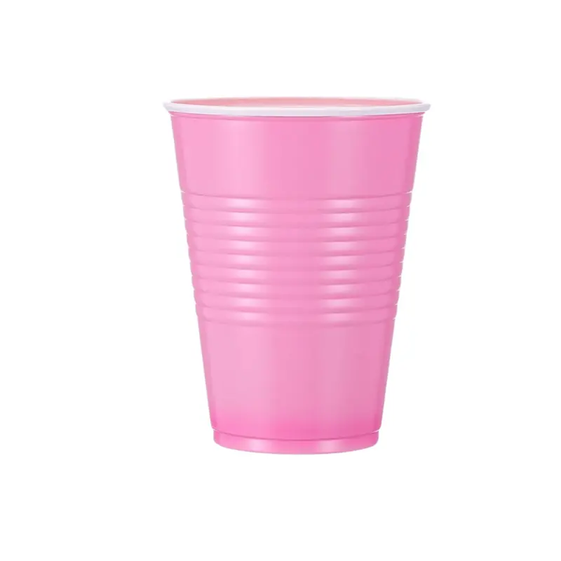 Bulk 9Oz Pink Plastic Cups – Party-Sized Disposable Cup Value Pack 1