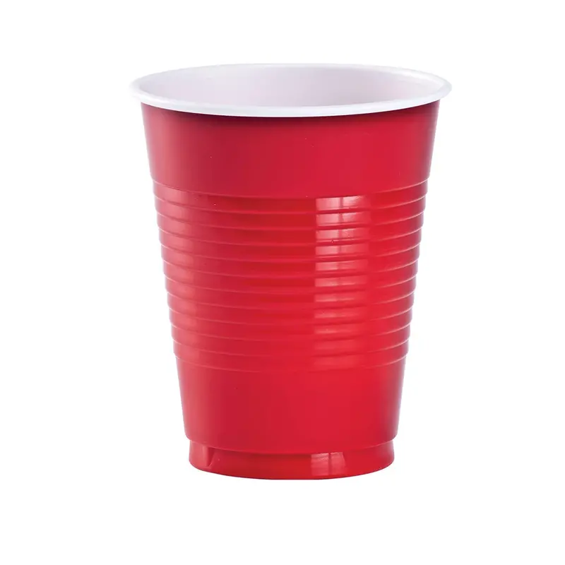 Bulk 9Oz Red Plastic Cups – High-Volume Disposable Drinkware Pack 1
