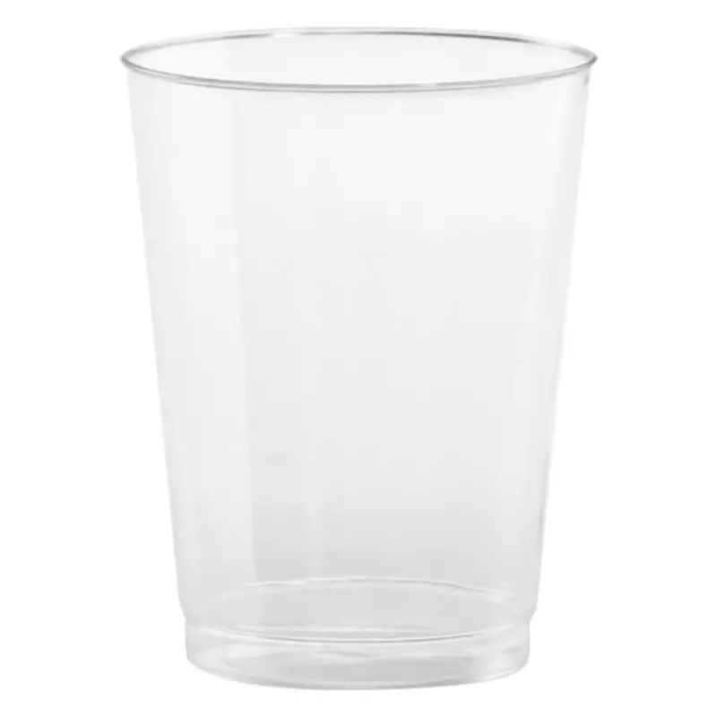 Bulk Pack: 10 Oz Fancy Heavy-Duty Clear Plastic Tumbler 1