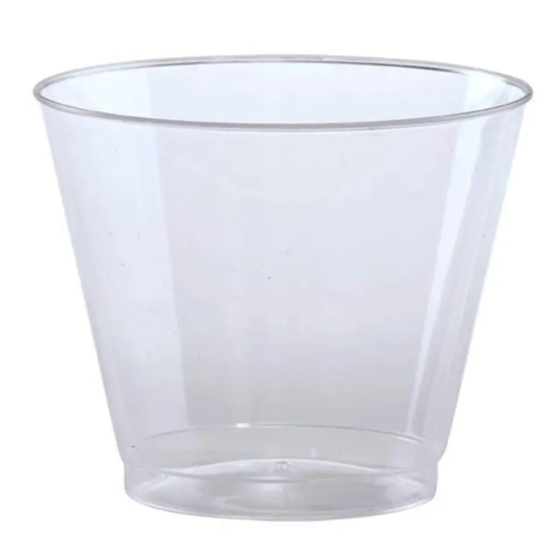 Bulk Pack: 9 Oz Old-Fashioned Style Clear Plastic Tumbler 1