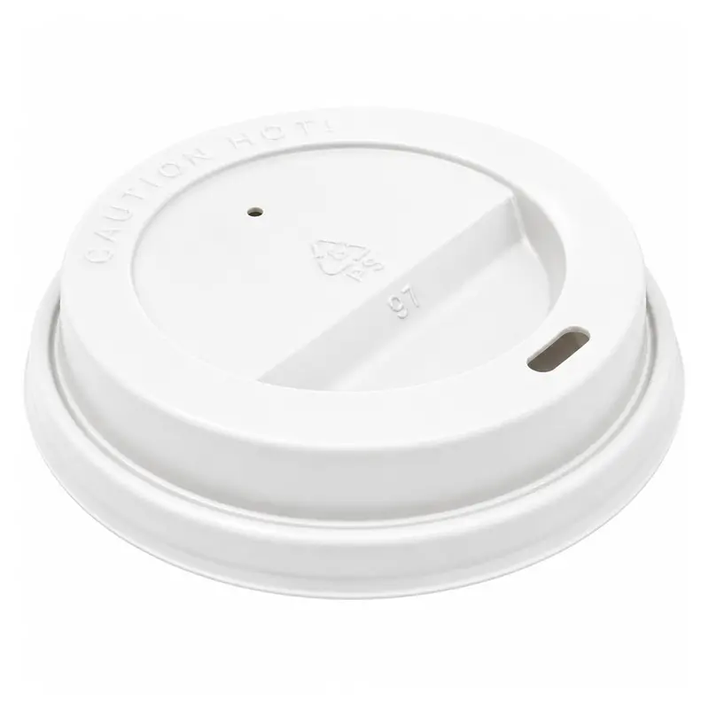 Bulk-Pack White Dome Lids Compatible With 10–16 Oz Disposable Poly Paper Cups 1