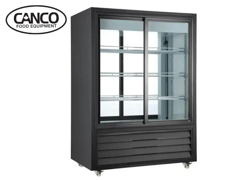 Canco Rt-330L Pass-Through Display Refrigerator – 39.5-Inch Double-Sliding Door Unit 1