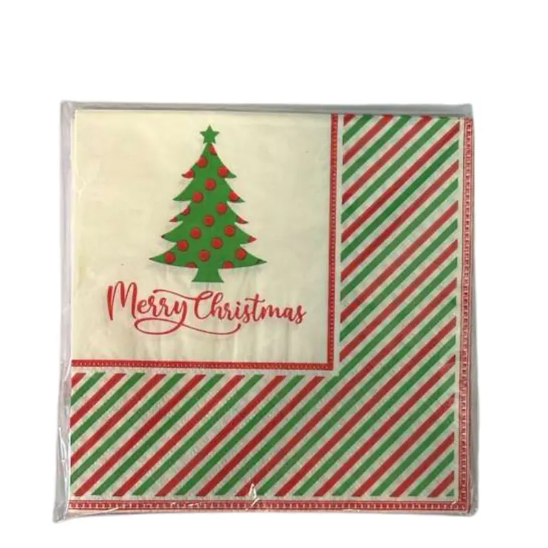 Christmas Beverage Napkins – 16-Pack Festive Holiday Paper Towels 1