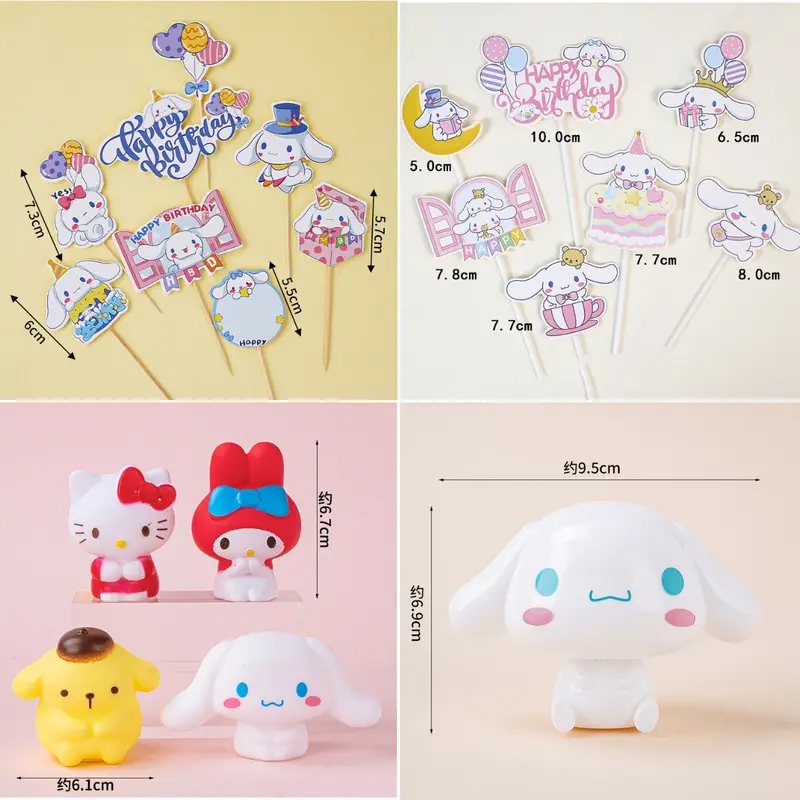 Cinnamoroll Cake Decoration – Kawaii Sanrio Figurine Topper For Sweet Celebrations 1