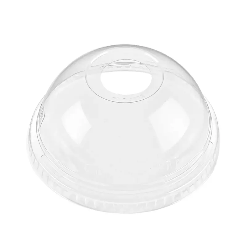 Clear Dome Lid For Beverage Cups — 0.75" Straw Hole, Fits 12, 16, 20, And 24 Oz Sizes 1