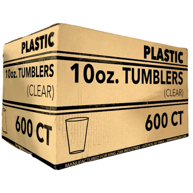 Clear Heavy-Duty 10 Oz Plastic Tumblers – Disposable, Shatter-Resistant, 600 Per Case 1