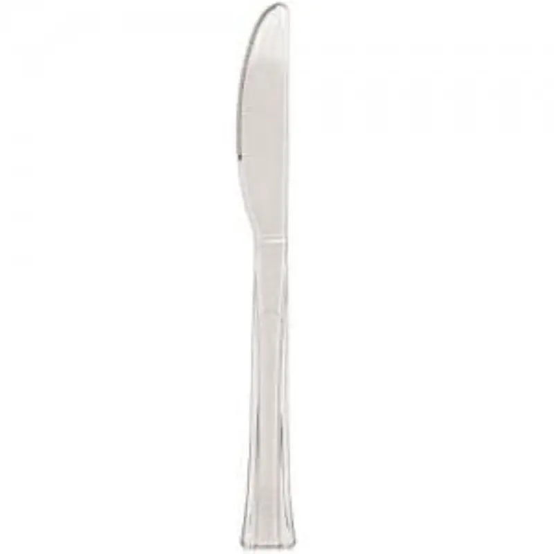 Clear Knife – Reinforced Transparent Plastic Utensil 1