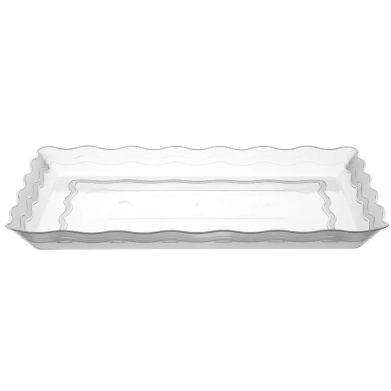 Clear Plastic Rectangular Serving Tray – 9 X 13 Inches 1