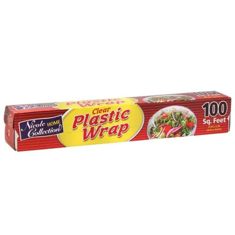 Clear Plastic Wrap Roll – 12-Inch Wide × 100 Feet (100 Sq Ft) 1