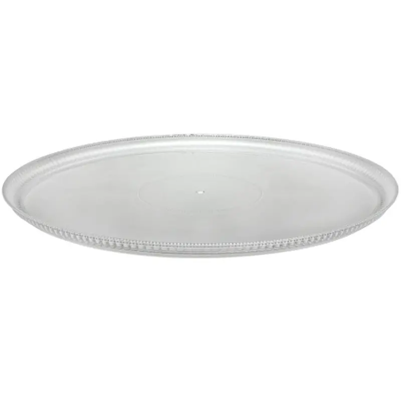 Clear Round Plastic Serving Tray – 16 Inch Diameter 1