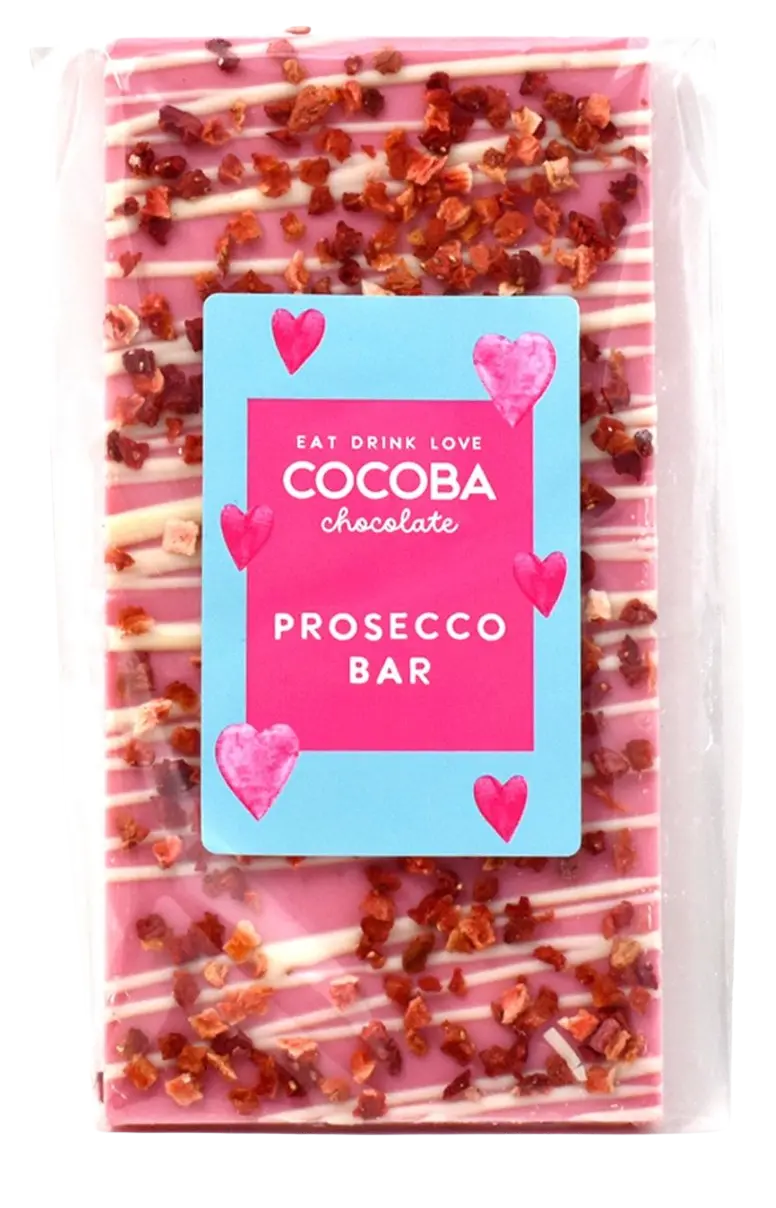 Cocoba Prosecco-Infused Chocolate Bar 1