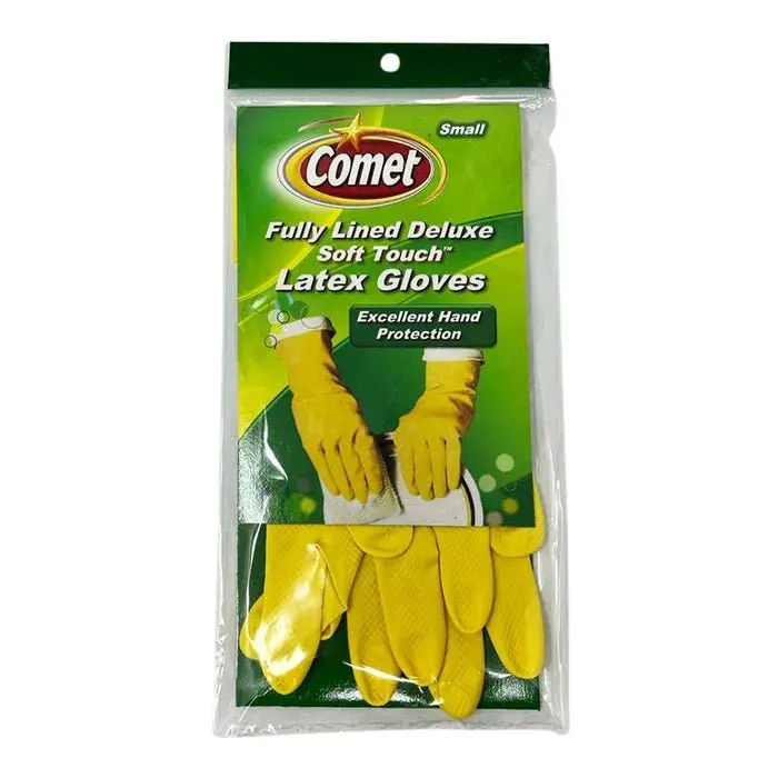 Comet Deluxe Latex Gloves — Small Size, Powder-Free, 1 Pair 1