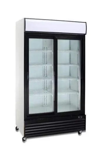 Coolasonic P1150Wa Dual-Door 45-Inch Glass-Door Display Refrigerator 1