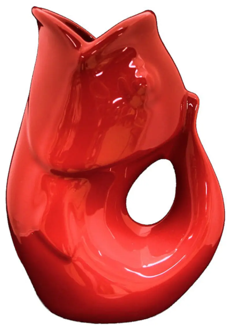 Crimson Red Gurgle Pot – Extra-Large Capacity 1
