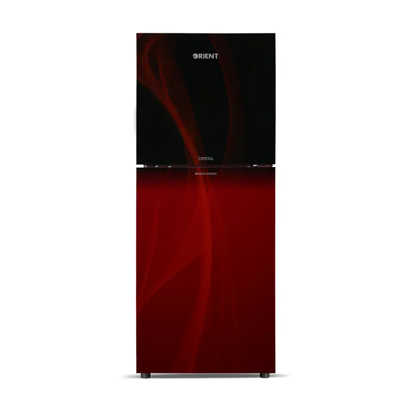 Crystal Gd 260L Glaze Red Refrigerator 1