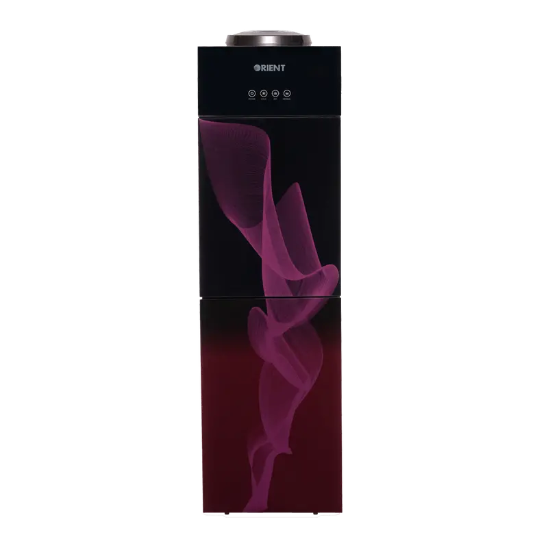 Crystal Triple-Tap Purple Glass-Door Water Dispenser 1
