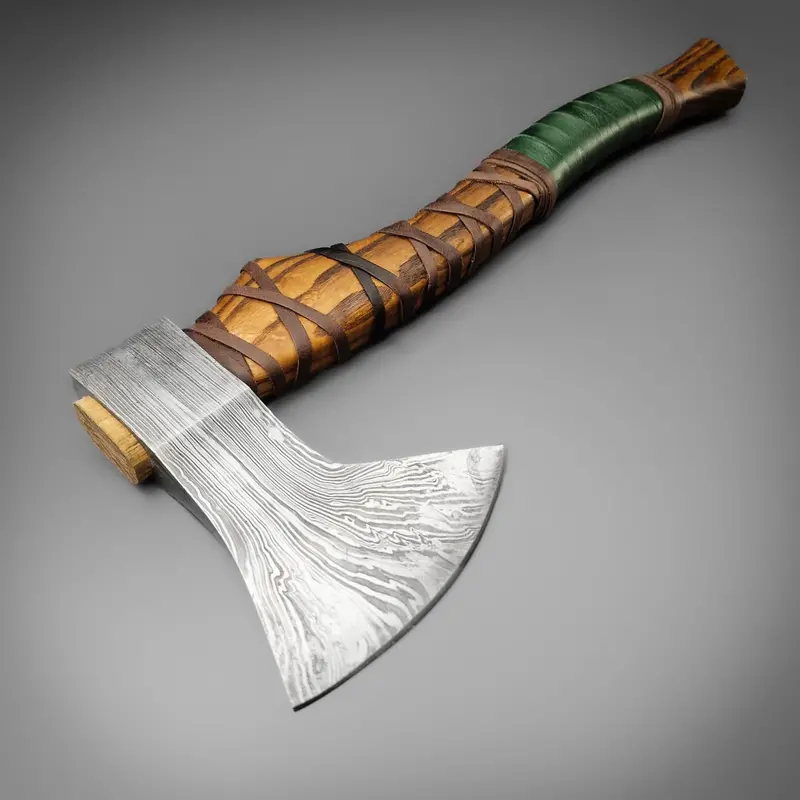 Damascus Longship Viking Axe 1