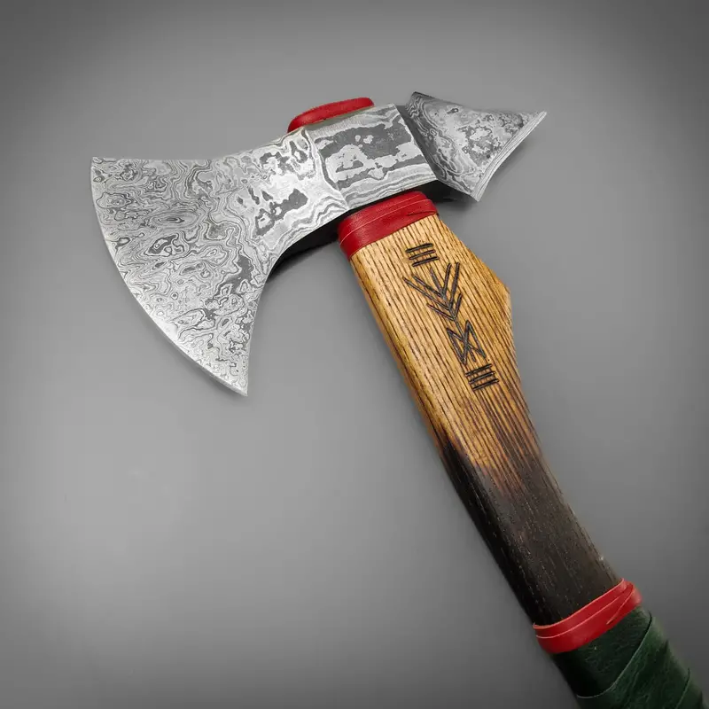 Damascus Seafarer’S Throwing Axe 1