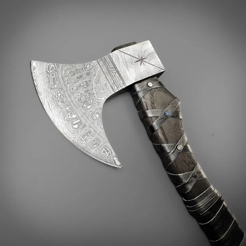 Damascus Stargazer Themed Axe 1