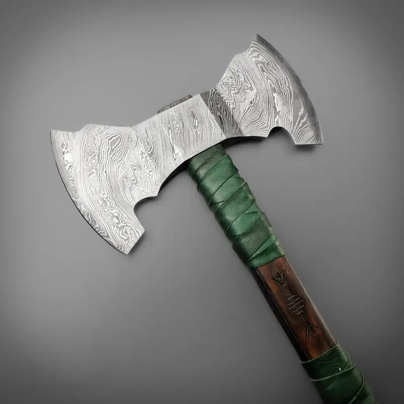 Damascus Woodsman Splitting Axe 1