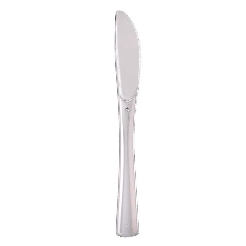 Dynasty Polished Silver Plastic Knives – Bulk Pack 1