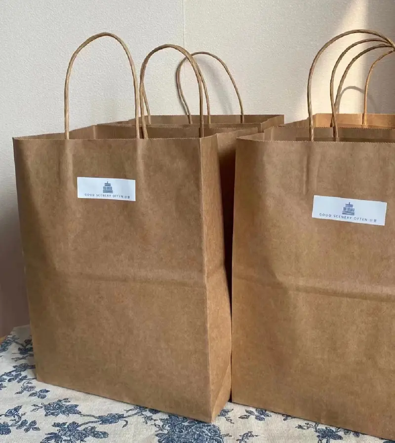 Eco-Friendly Kraft Wine Carry Bag – Sturdy Brown Paper Takeaway Bag For Gifting 1