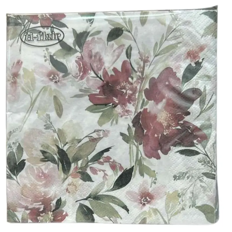 Elegant Floral Lunch Napkins – 20-Pack Premium Quality Tissue 1