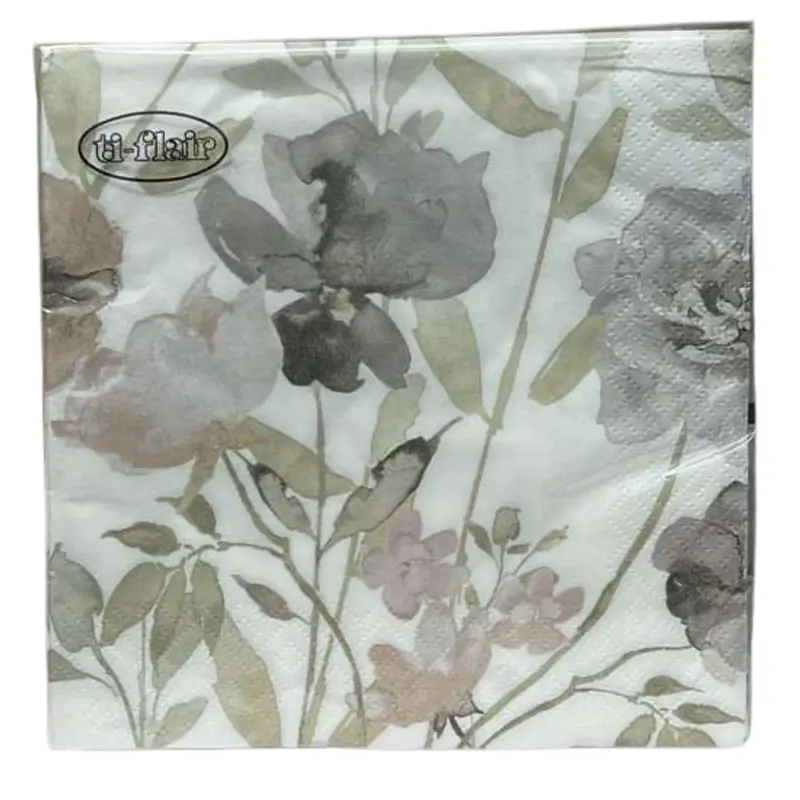Elegant Floral Lunch Napkins – 20-Pack Refined Paper Tissue 1