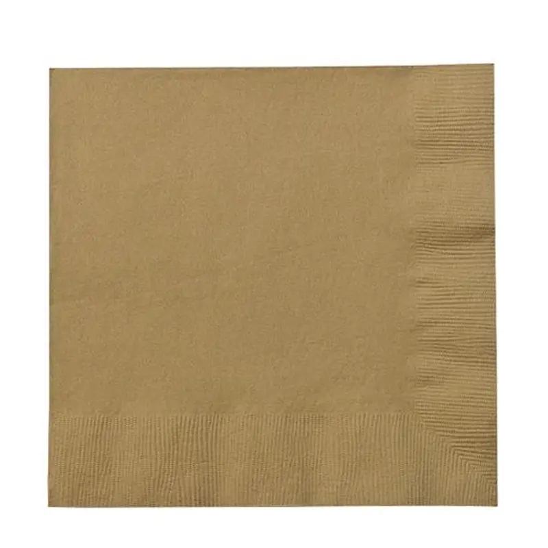 Elegant Gold Beverage Napkins – 24-Count Premium Paper Cocktail Napkins 1